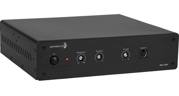 Dayton Audio BSA-200 200 Watt Bass Shaker Amplifier With Wired Remote